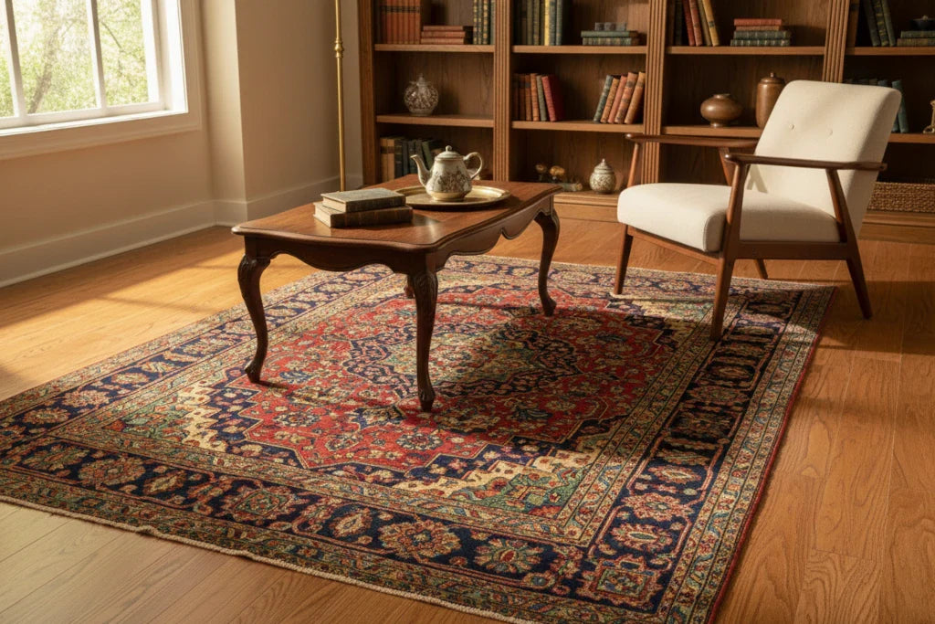 ラグ・カーペット 50s Traditional Hand-Knotted rug Vintage Hand-Knotted Rugs NZ | Persian & Turkish – Silk Road Rugs