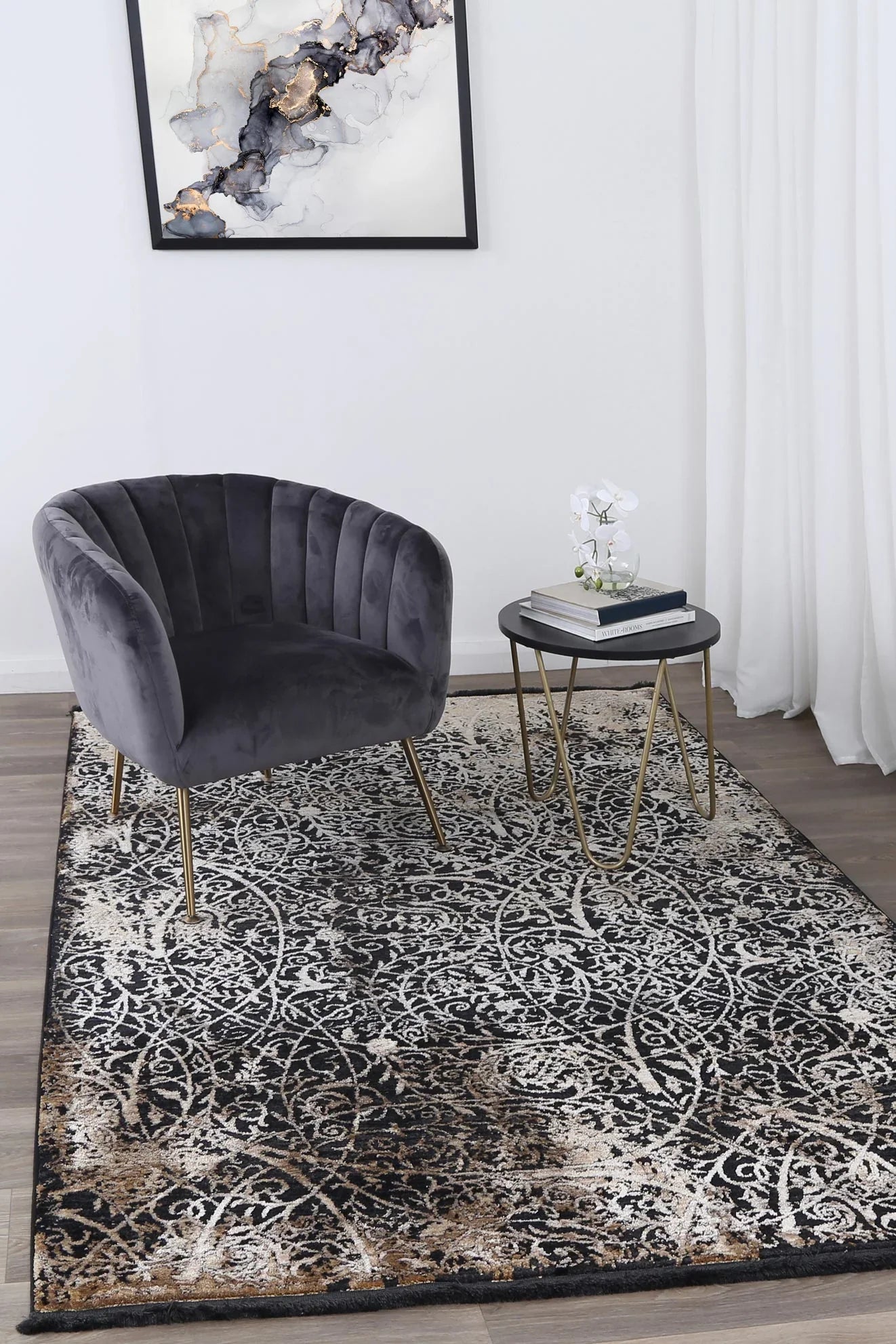 Brooklyn 200 Gold Entwine Rug