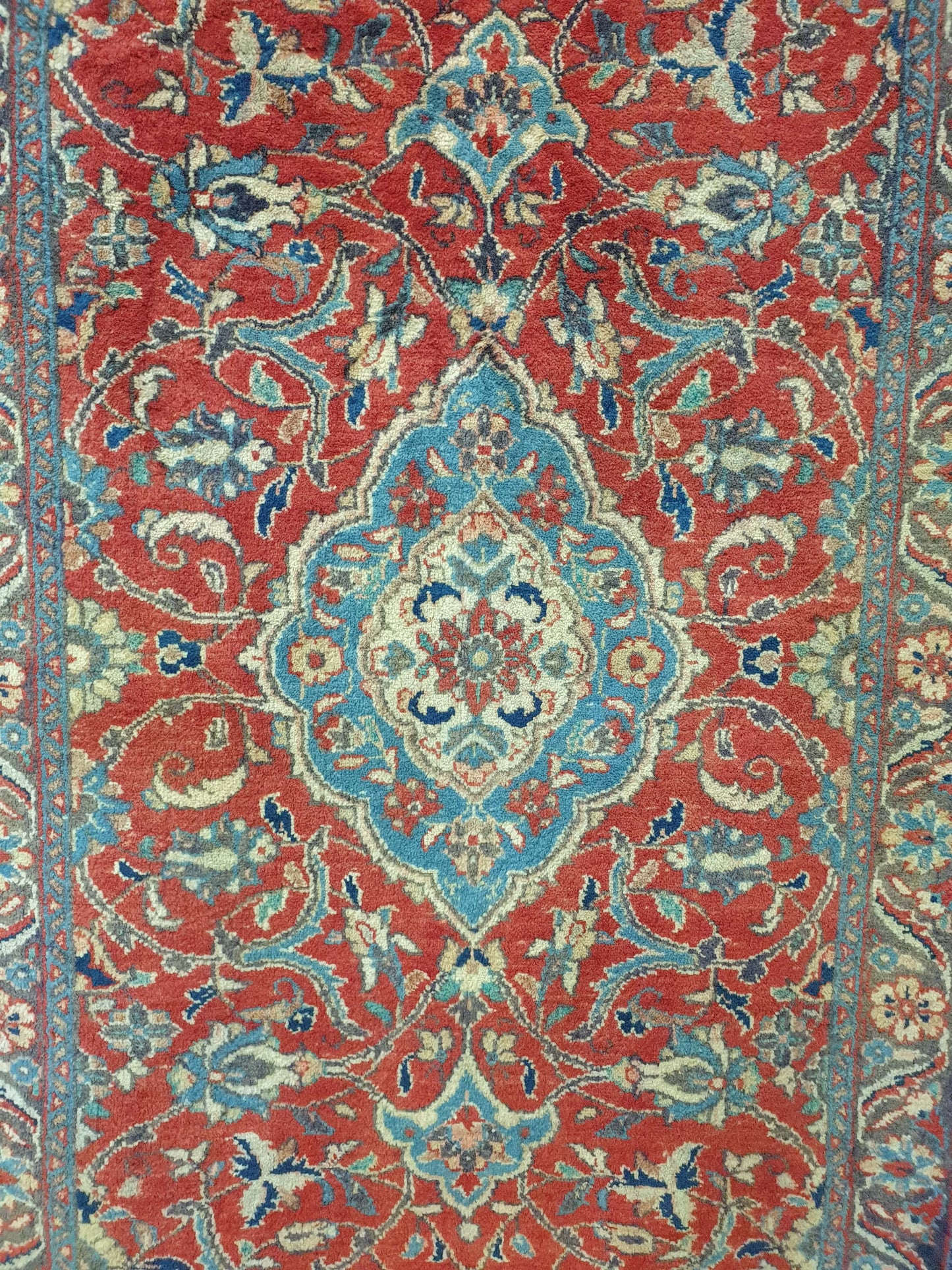 Vintage Tabriz Rug 307 x 107cm