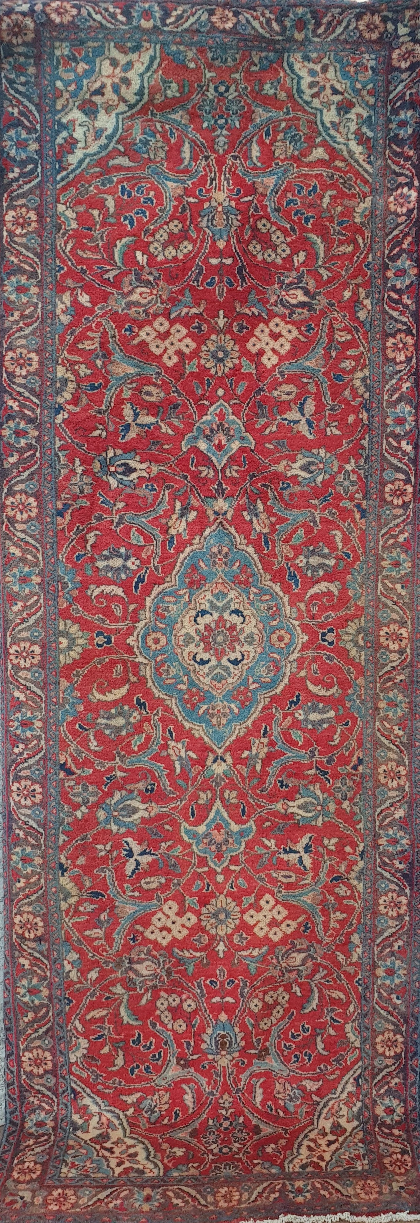 Vintage Tabriz Rug 307 x 107cm