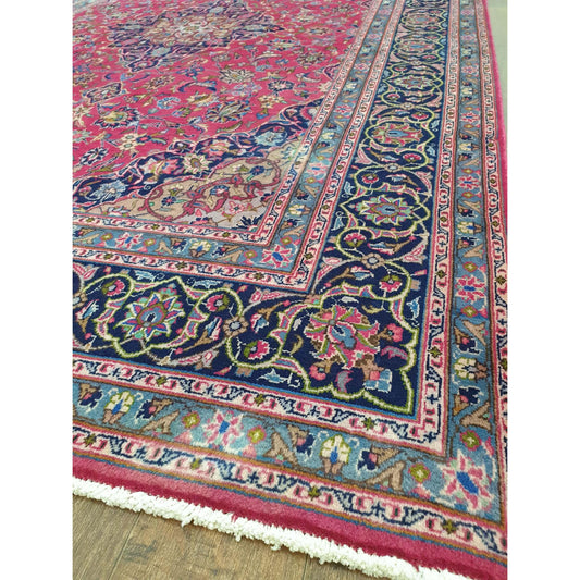Hand-knotted Mashad Wool Rug - Multicolor Floral - 305 x 200cm