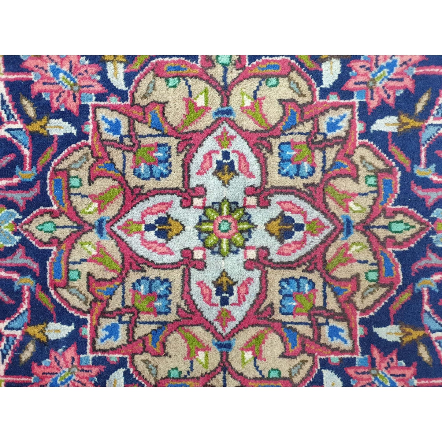 Hand-knotted Mashad Wool Rug - Multicolor Floral - 305 x 200cm