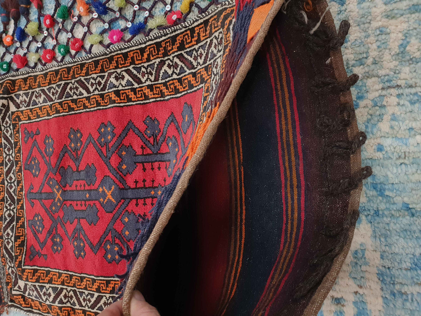 Afghan Big Pillow Cover (Pushti) - 90 x 58cm