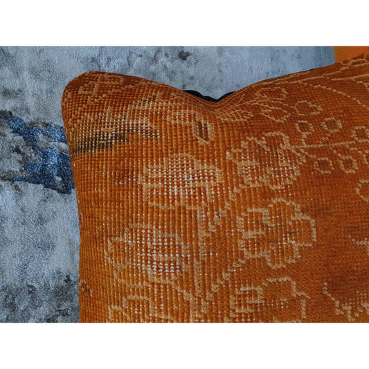 Rug Cushion Cover - 45 x 45cm (Approx) - Orange