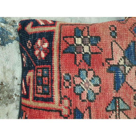 Rug Cushion Cover - Approx 45 x 45cm - Red