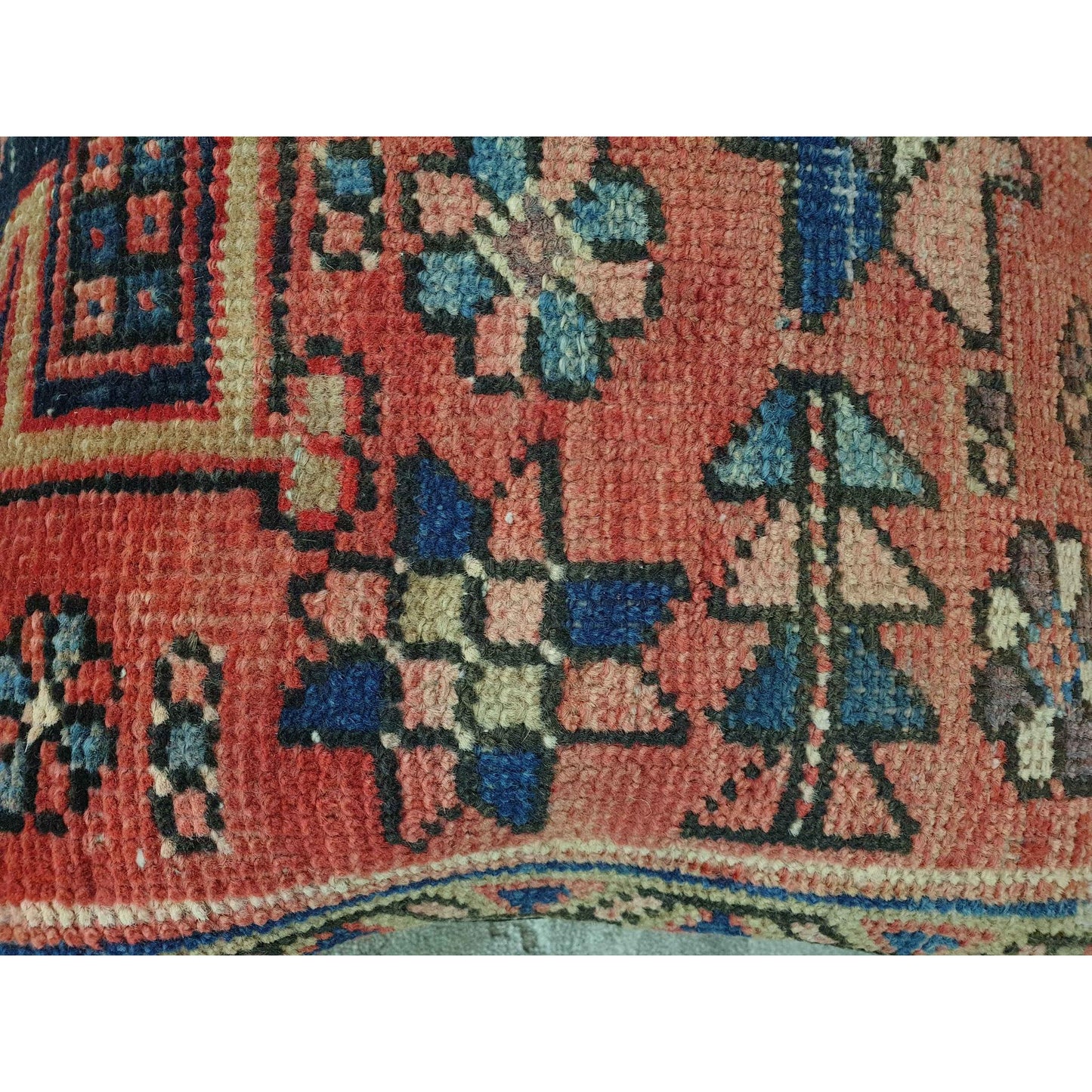 Rug Cushion Cover - Approx 45 x 45cm - Red
