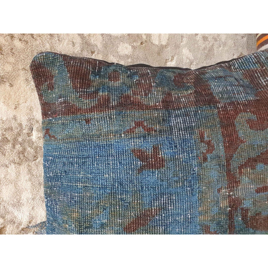Rug Cushion Cover - 45 x 45cm (Approx) - Blue