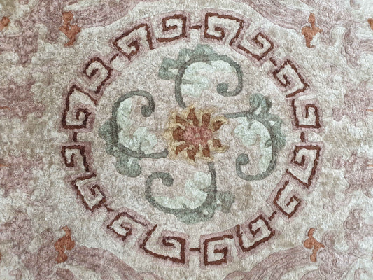 Rare Vintage Chinese Silk Hand Knotted Rug 152 x 90cm