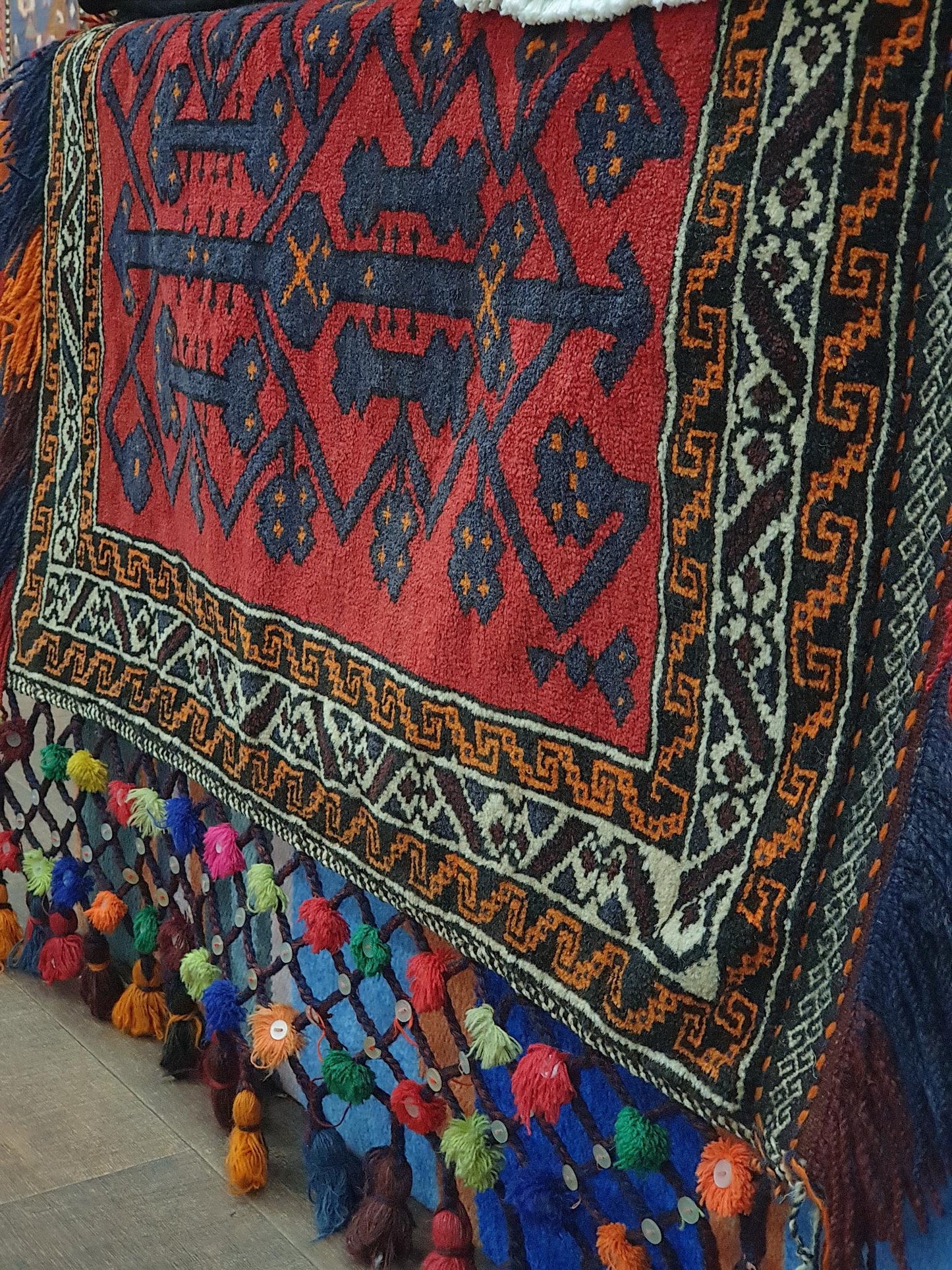 Afghan Big Pillow Cover (Pushti) - 90 x 58cm