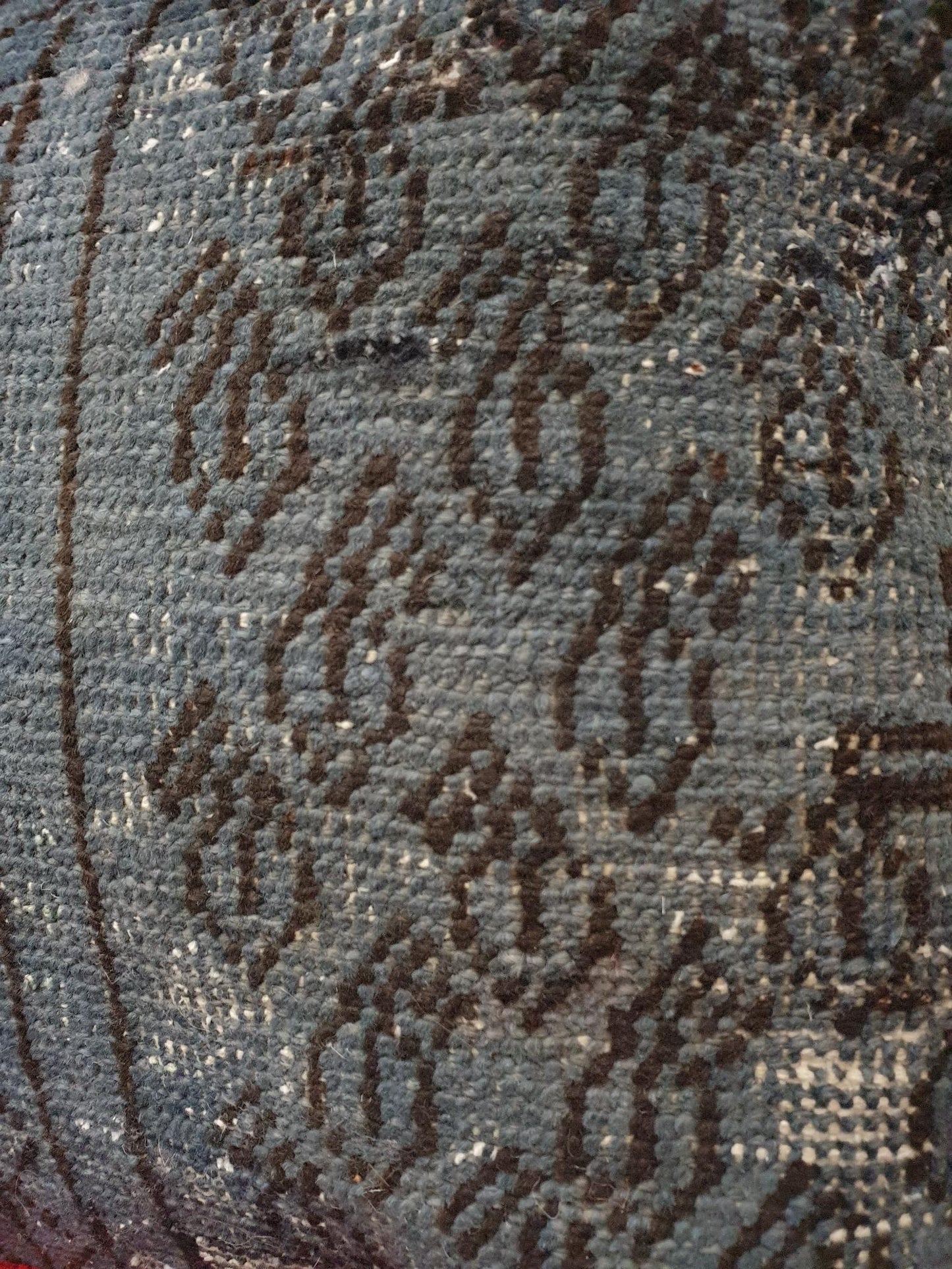 Vintage overdyed Persian Cushion Cover 45 c 45cm (Approx)