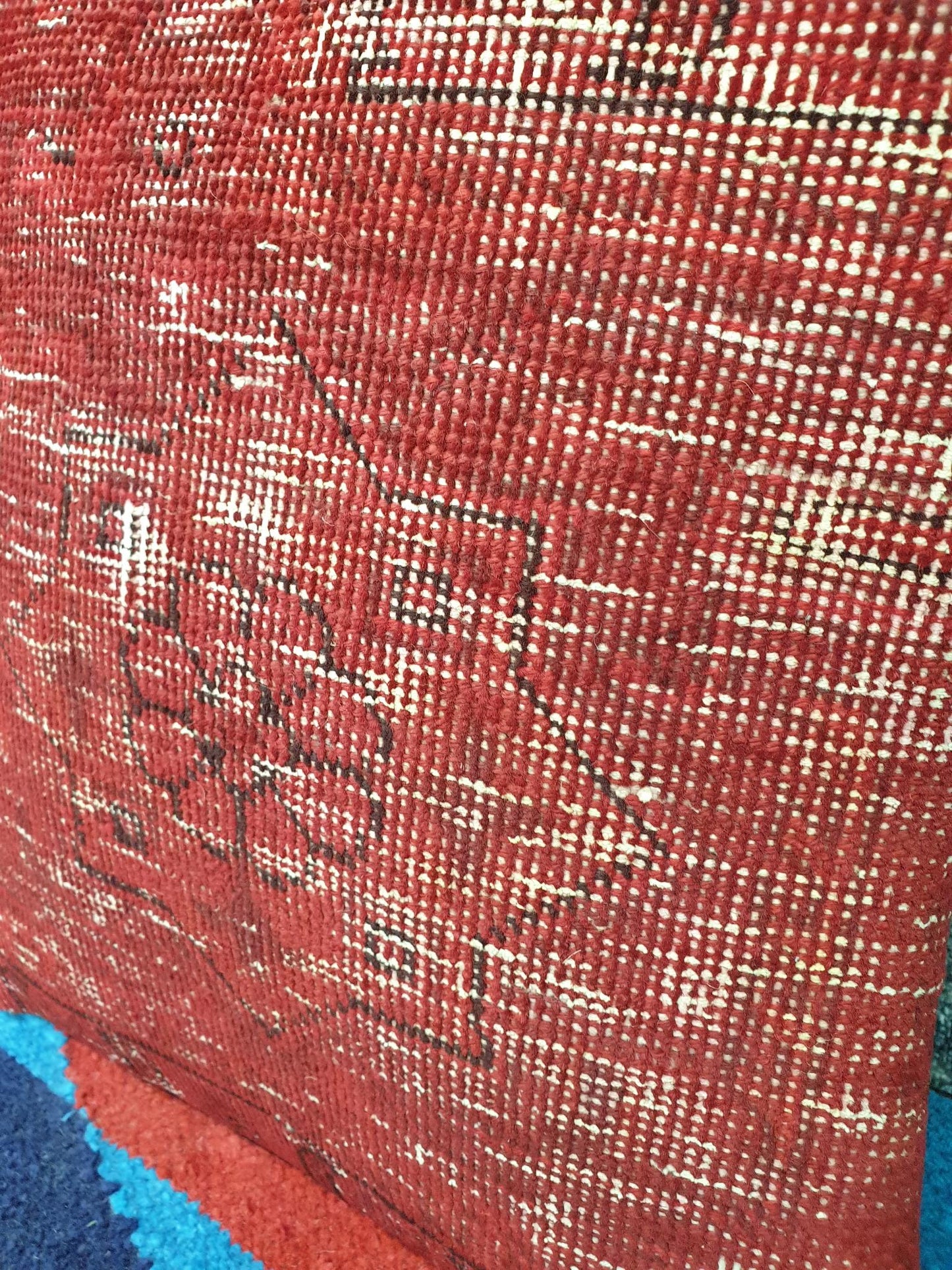 Vintage Persian overdyed Cushion Cover 45 x 45cm (Approx)