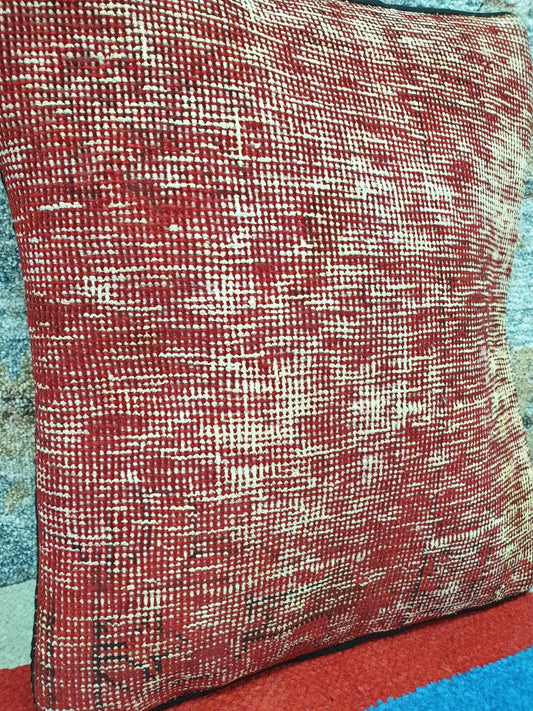 Vintage Persian overdyed Cushion Cover 45 x 45cm (Approx)