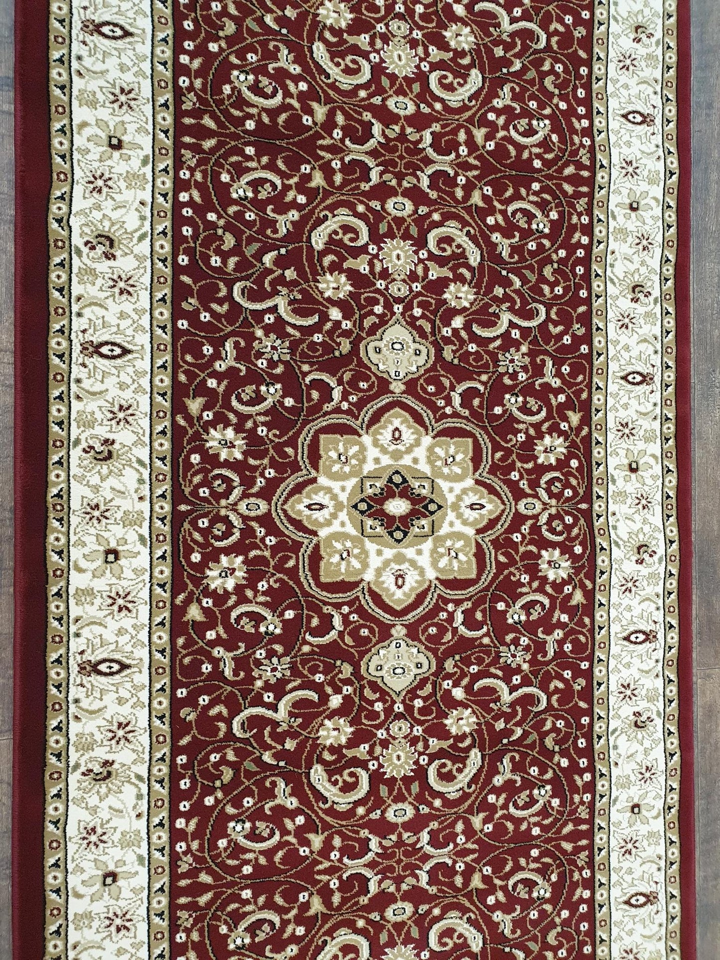 Isfahan traditional design runner rug 300 x 80cm