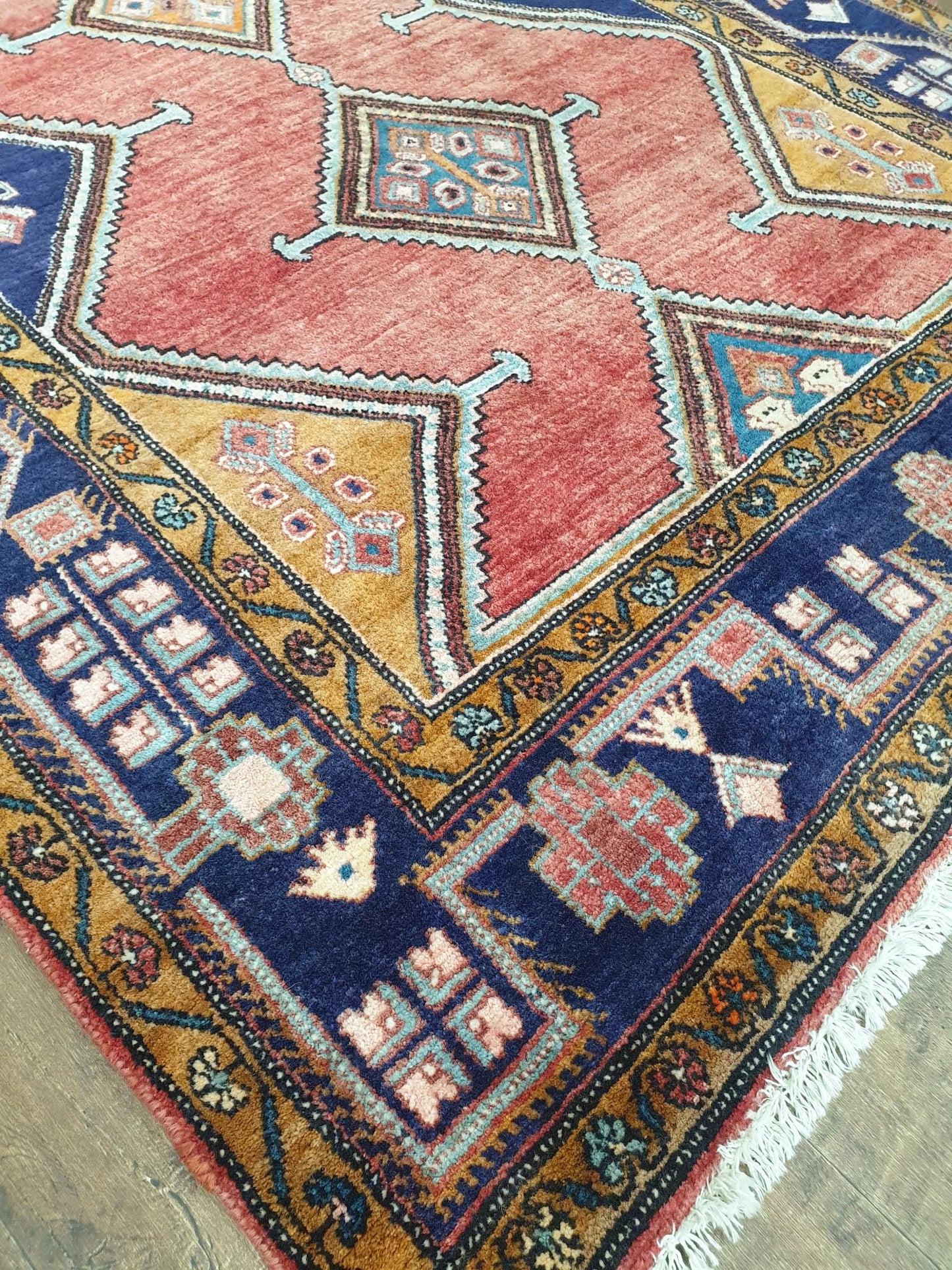Vintage Persian Afshar Rug 250 x 147cm