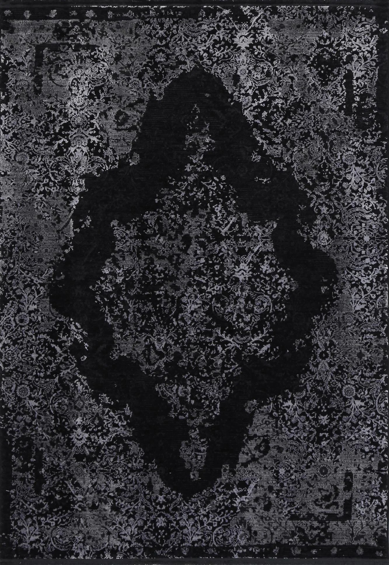 Brooklyn Silver Medallion Rug 290 x 200 cm