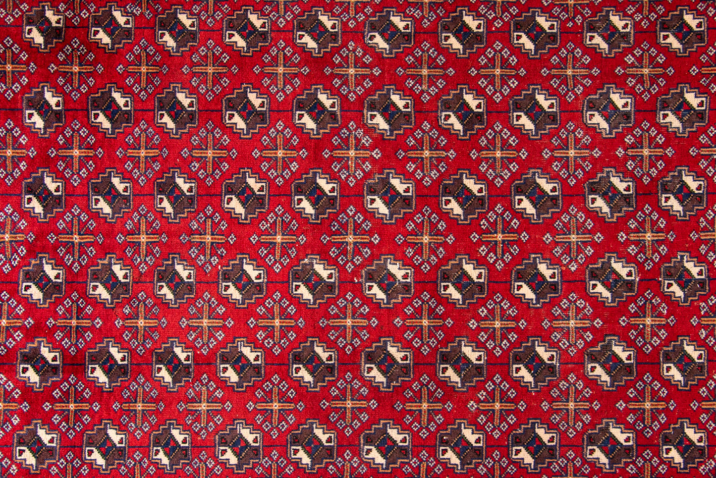 Vintage Persian Turkoman Rug - 283 x 136cm