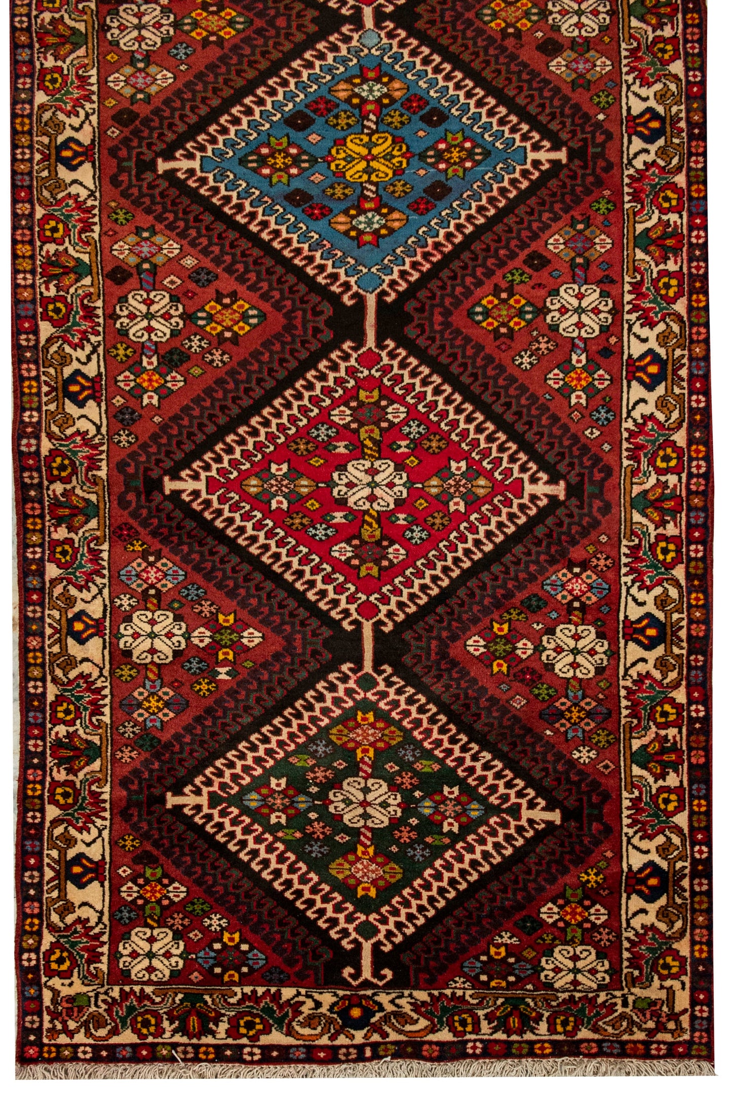 Vintage - Handmade Shiraz Runner - 302 x 125cm