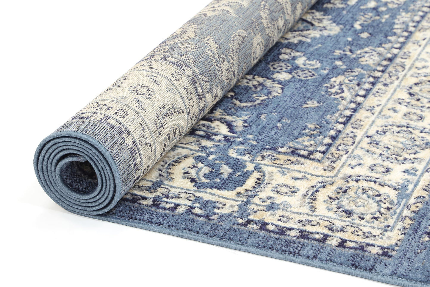 Arya Flowering Traditional Blue Rug