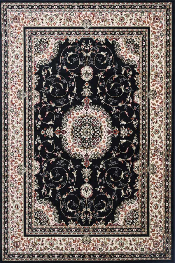 Classica Black Medallion Rug