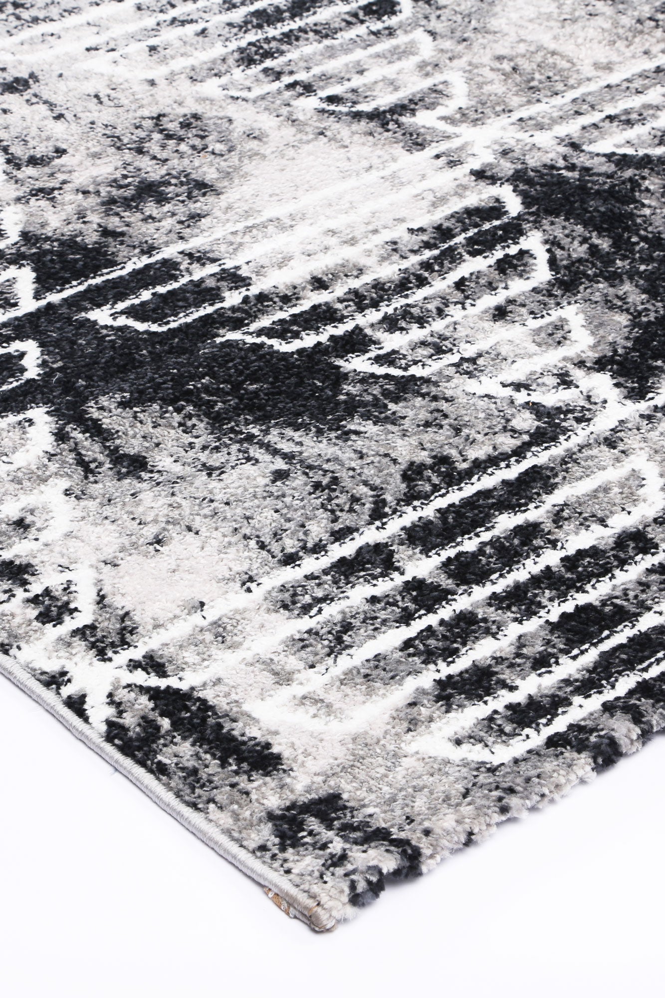 Kimberley 4 Geometric Grey Rug