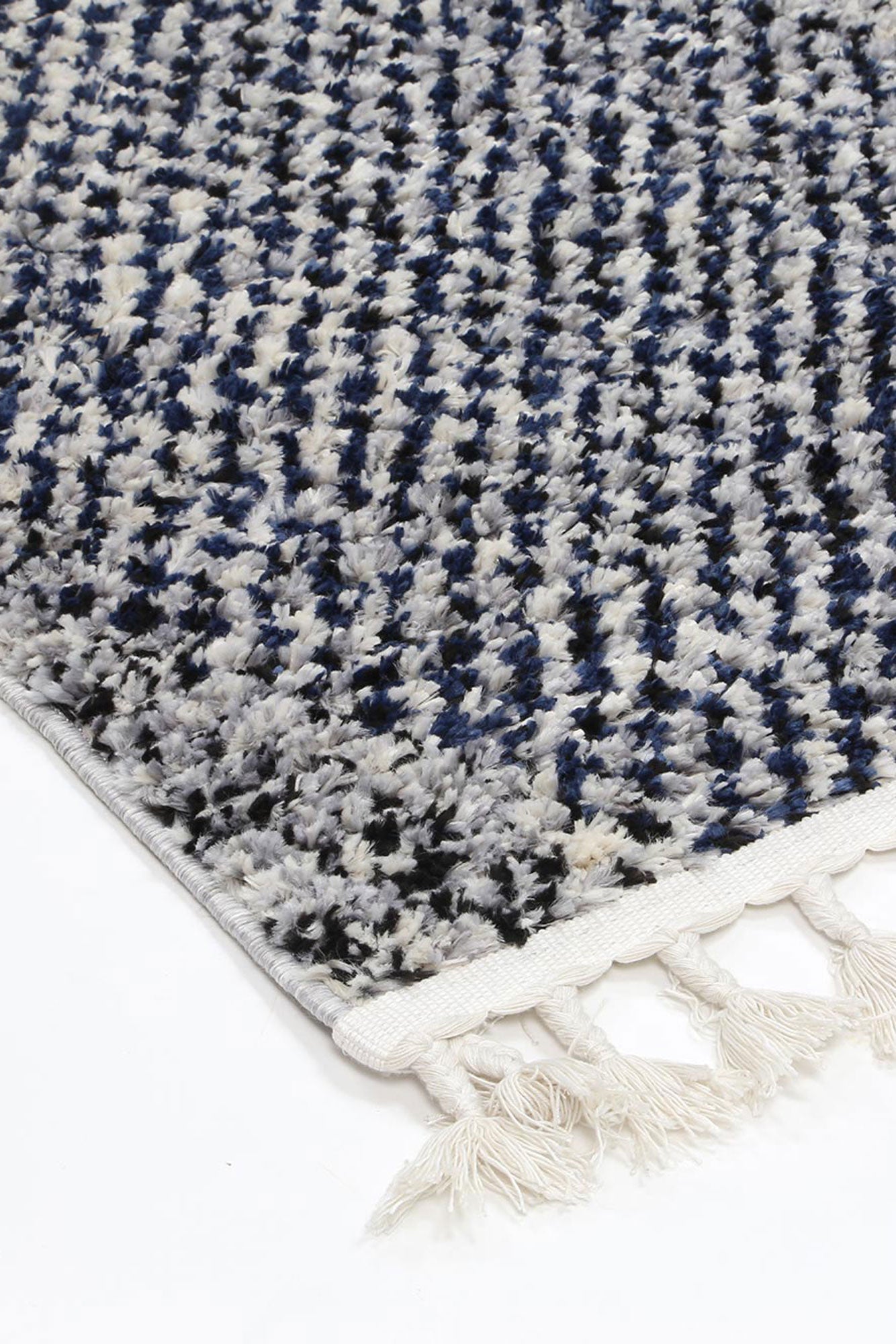 Mansour Harlequin Blue Geomteric Rug