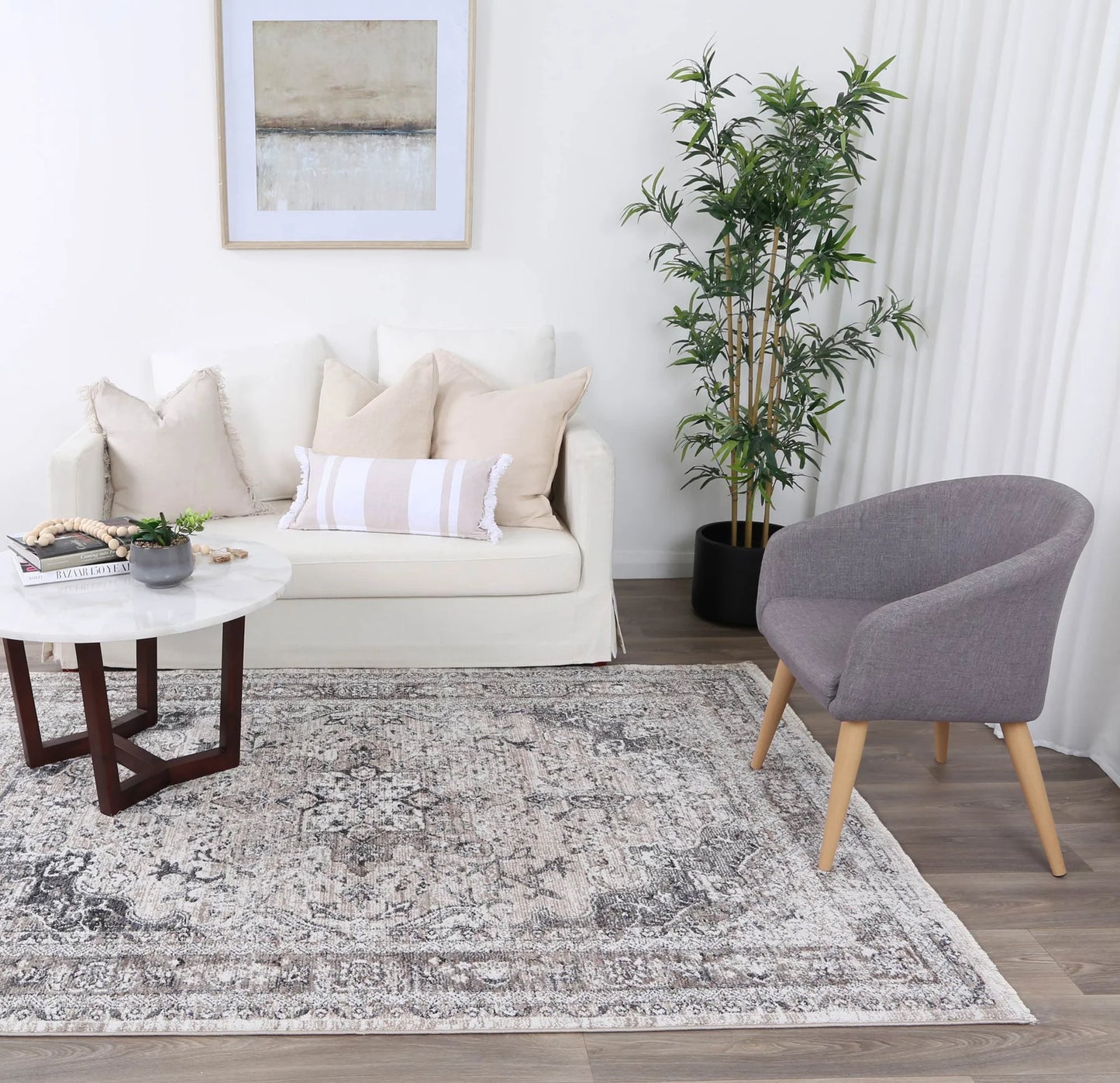 Maryland Samarkand Ash Traditional Soft Rug 290 x 200 cm
