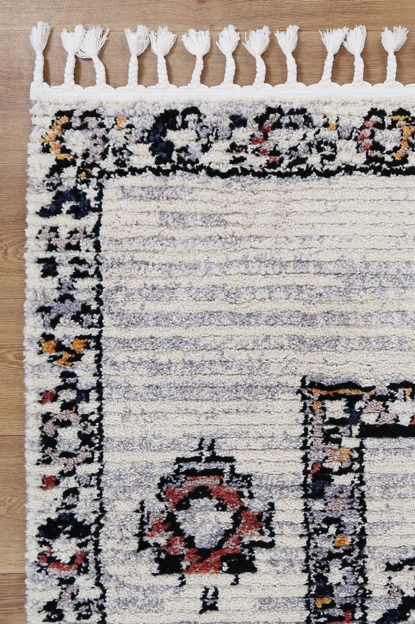 Morocco Tribal Border Multi Rug 290 x 200 cm
