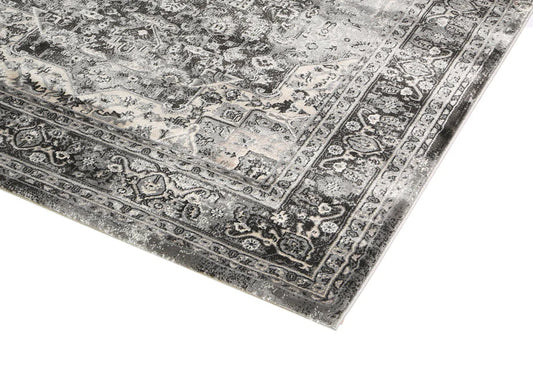 Prague Teresa Charcoal Traditional Rug 170 x 120 cm