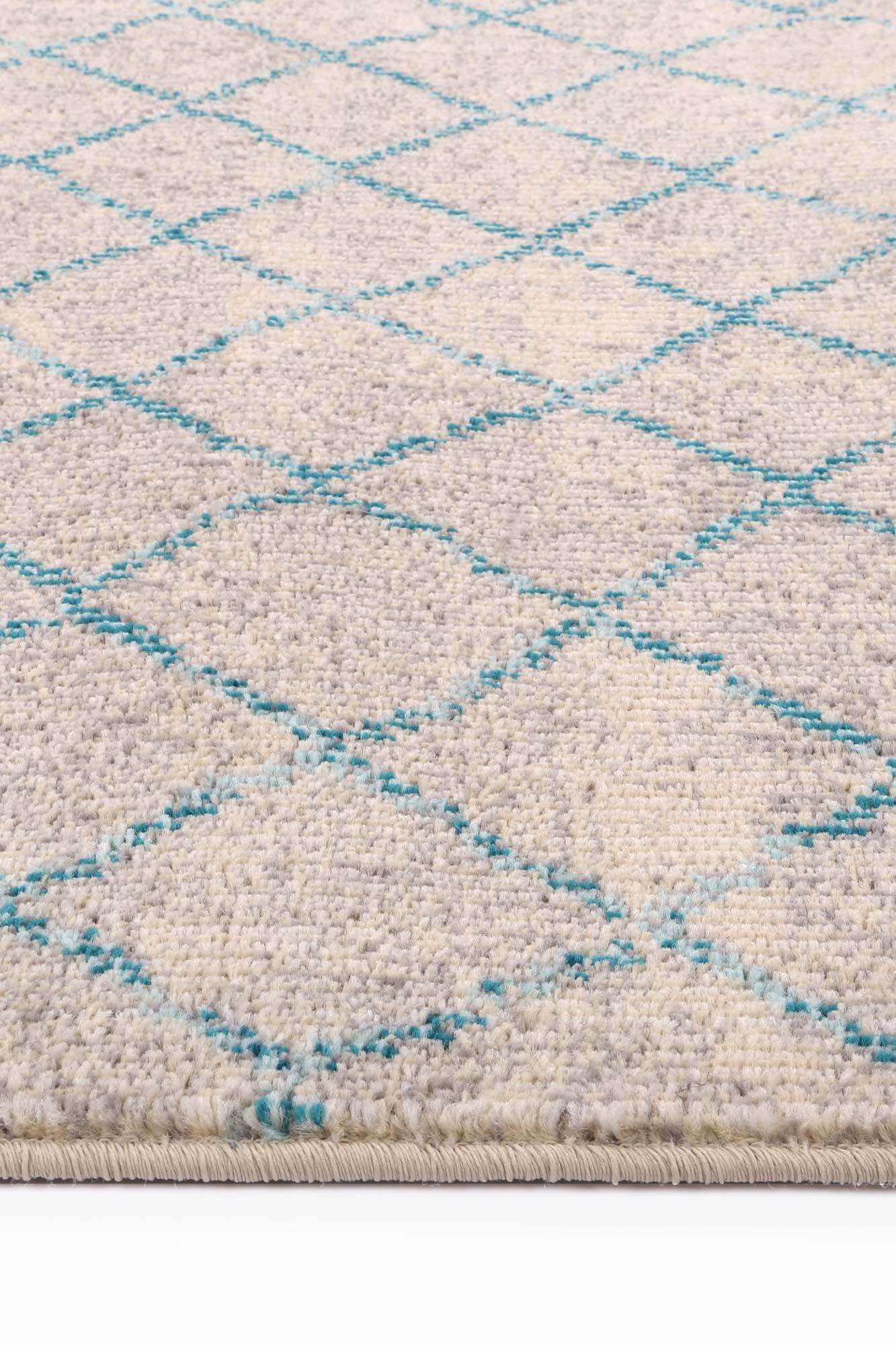 Tulin 9 Blue Lattice Rug