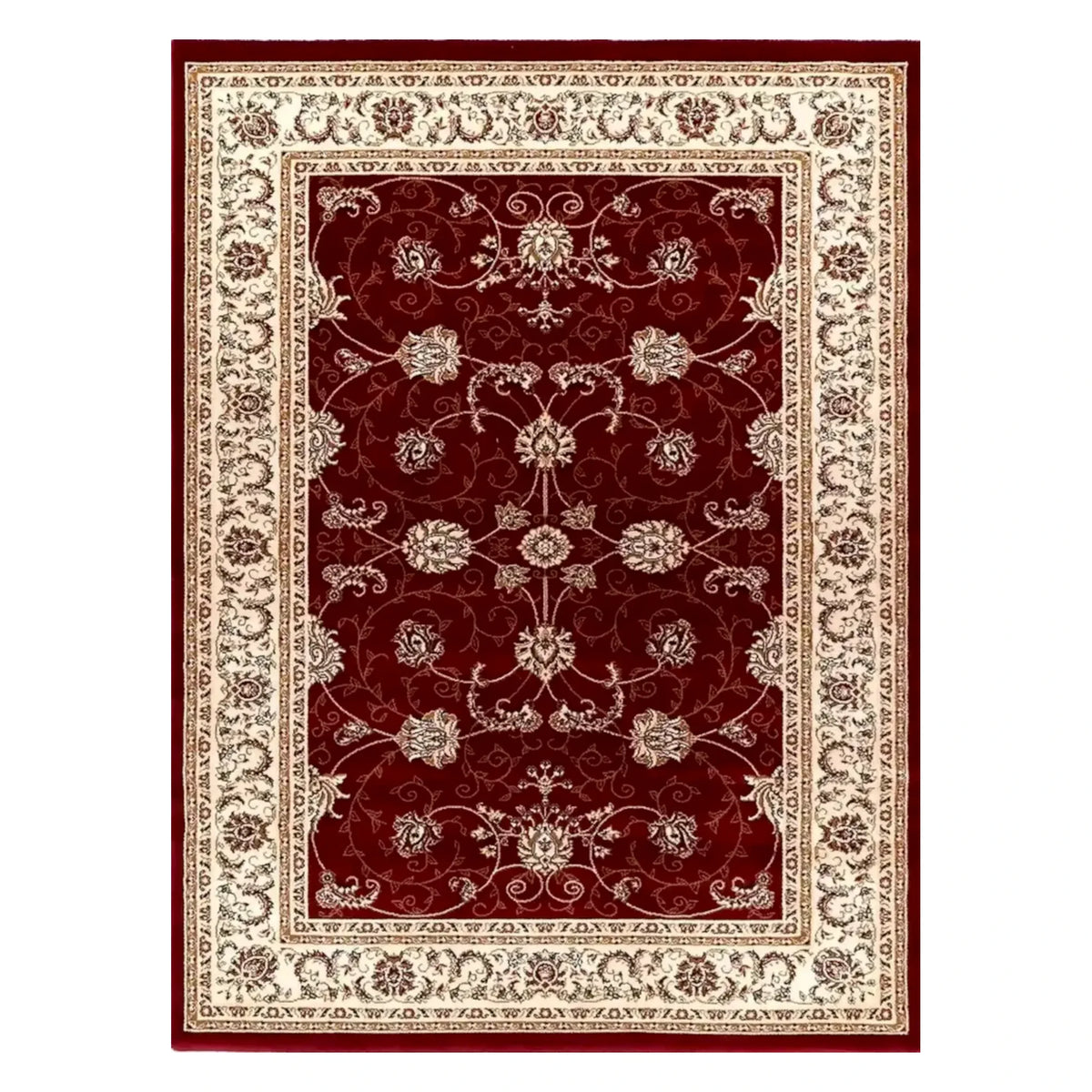 Suzani red rug 230 x 160 cm full view