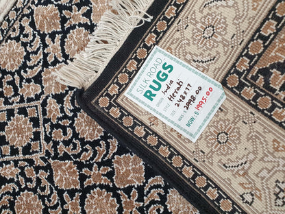 Herati Rug (wool & silk) 248 x 77cm