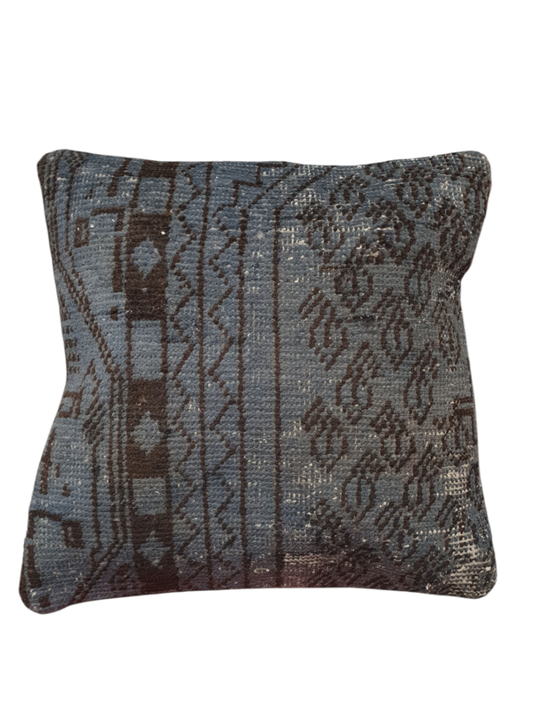 Vintage overdyed Persian Cushion Cover 45 c 45cm (Approx)