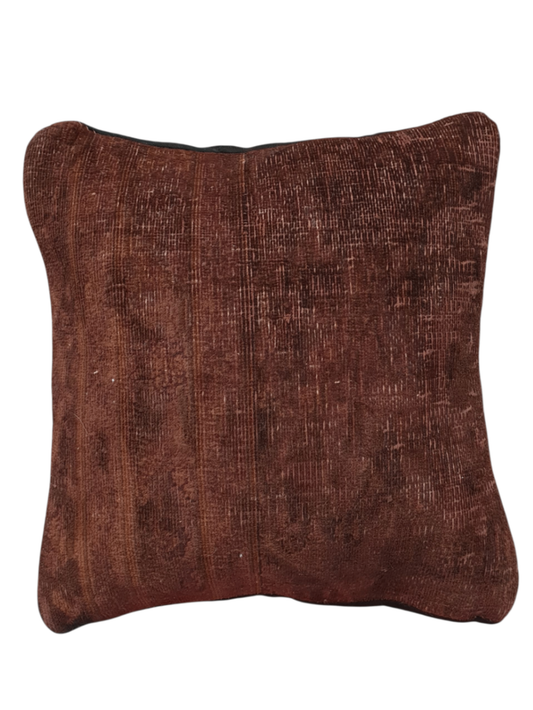 Vintage Persian overdyed Cushion Cover 45 x 45cm (Approx)
