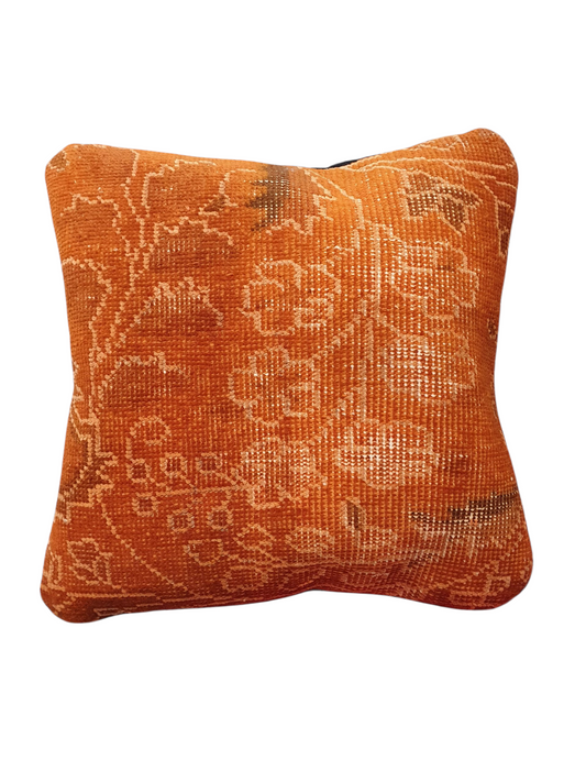 Rug Cushion Cover - 45 x 45cm (Approx) - Orange