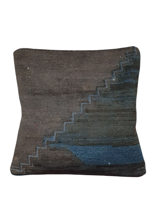 Vintage Persian overdyed Cushion Cover 45 x 45cm (Approx)