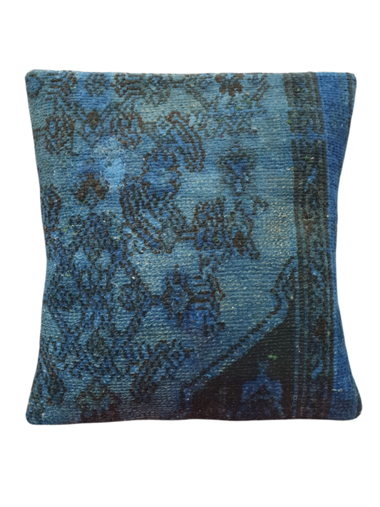 Vintage Persian overdyed Cushion Cover 45 x 45cm (Approx)