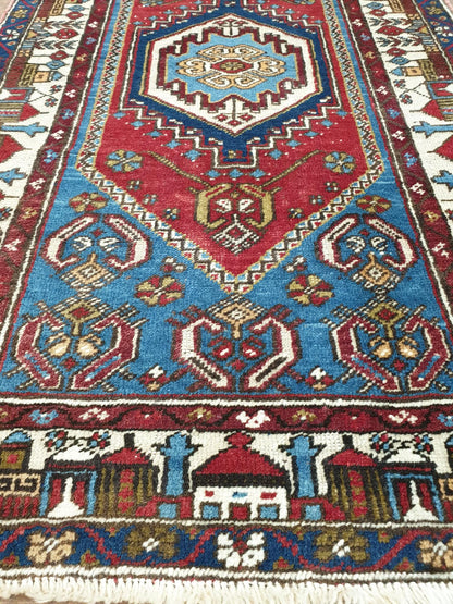 Vintage Turkish Rug 130 x 80cm (Approx)