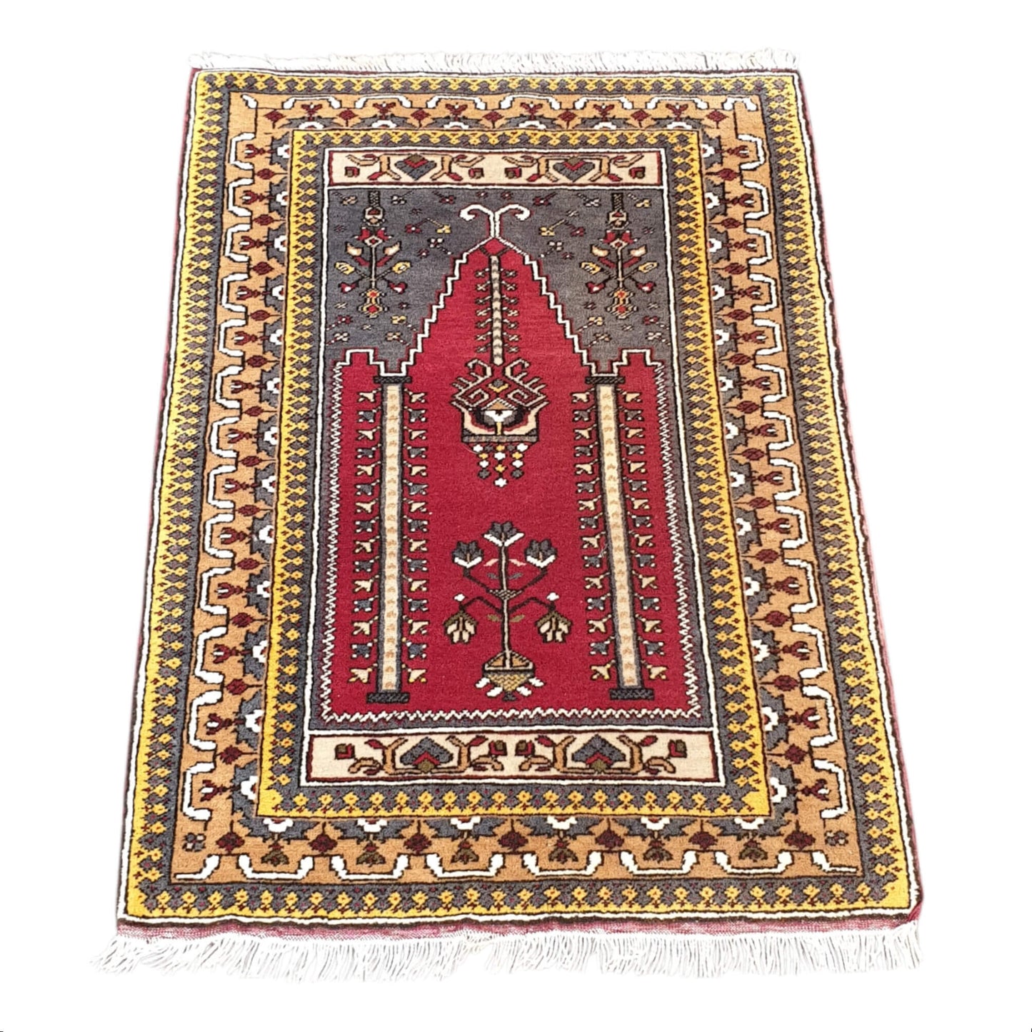 Vintage Turkish Kula Rug 122 x 82cm