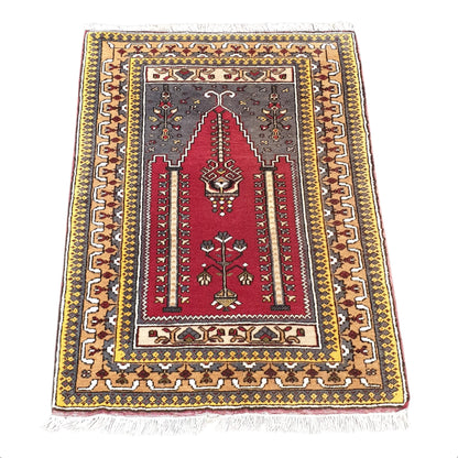Vintage Turkish Kula Rug 122 x 82cm