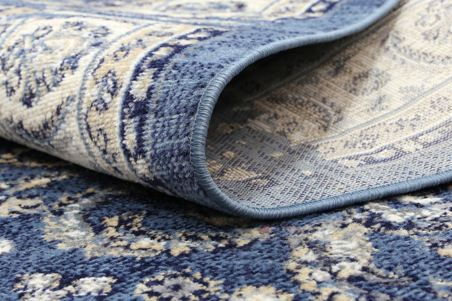 Arya Flowering Traditional Blue Rug