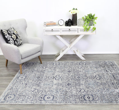 Arya Tapestry Traditional Charcoal Rug