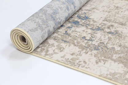 Paradise 1 Modern Beige & Blue Rug 290 x 200cm