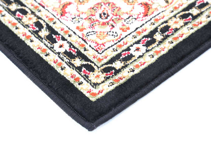 Classica Black Medallion Rug