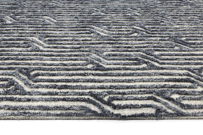 New Marbella Almeria Blue Contemporary Rug