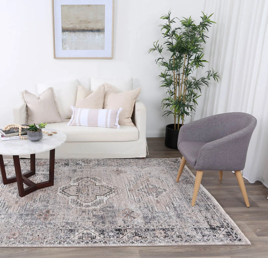 Maryland Derbent Ash Traditional Soft Rug 290 x 200 cm