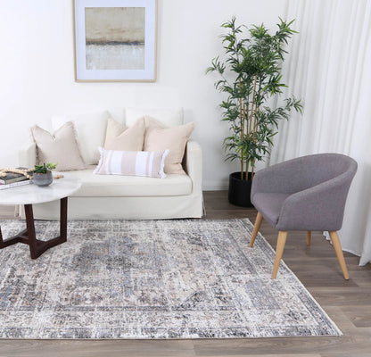 Maryland Multan Ash Traditional Soft Rug 290 x 200 cm