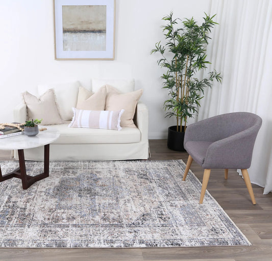 Maryland Multan Ash Traditional Soft Rug 290 x 200 cm