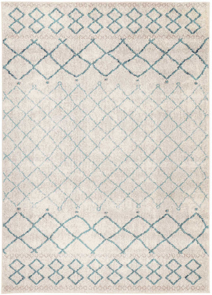 Tulin 9 Blue Lattice Rug