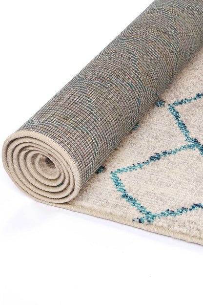 Tulin 9 Blue Lattice Rug