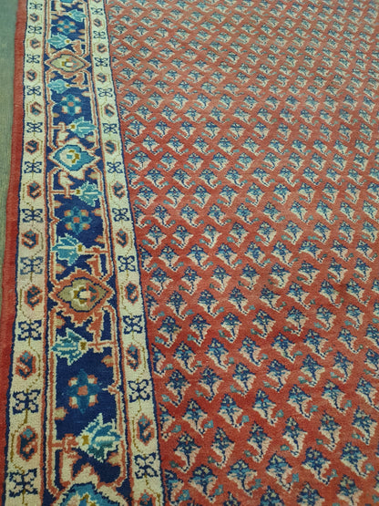 Vintage Persian Sarouk Mir Boteh Rug 355 x 135cm
